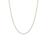 14K Yellow Gold Box Chain Necklace 18 Inches (0.90mm)