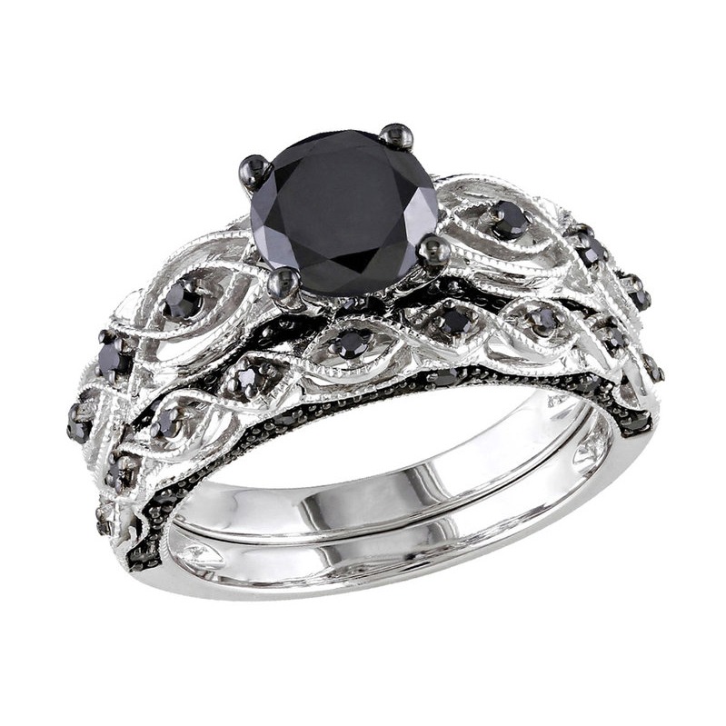 Ebay black sale diamond rings