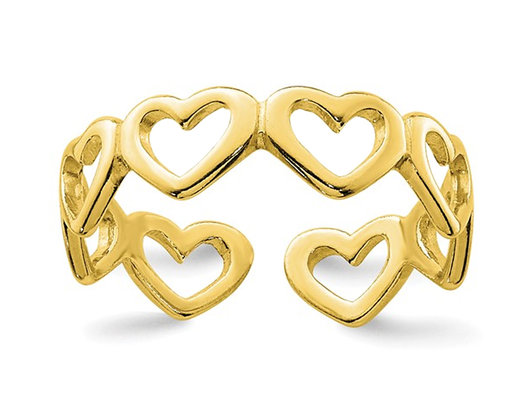 Buy Zavya Glimmering Rose Gold Plated 925 Sterling Silver Toe Ring Online