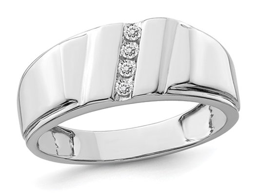 Silver Ring For Men's | Rectangle Shape Black Plate Design Ring |