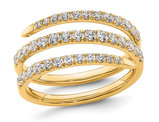 4/5 Carat (ctw VS2-VS1, D-E-F) Lab-Grown Diamond Band Ring in 14K Yellow Gold (SIZE 7)