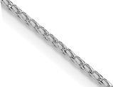 18 inch 14 Karat White Gold Diamond-Cut Franco Chain in (1.15mm)