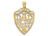 10K Yellow Gold DAD OF THE YEAR Plaque Pendant (NO CHAIN)