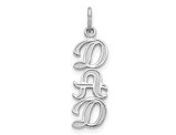 10K White Gold DAD Charm Pendant (NO CHAIN)