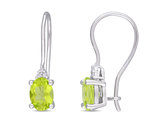 1.64 Carat (ctw) Peridot Dangle Earrings in Sterling Silver