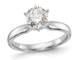 1.00 Carat (ctw VS2-VS1, D-E-F) IGI Certified Lab-Grown Diamond Engagement Ring in Platinum