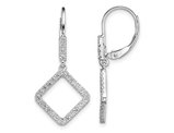 1/2 Carat (ctw SI-SI2, G-H) Lab-Grown Diamond Dangle Square Earrings in 14K White Gold