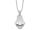 Sterling Silver Polished Fancy Necklace Pendant with Chain