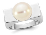 Freshwater Cultured Pearl Ring 10-11mm in Sterling Silver