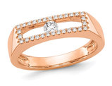 1/5 Carat (ctw) Diamond Ring in 14K Rose Pink Gold